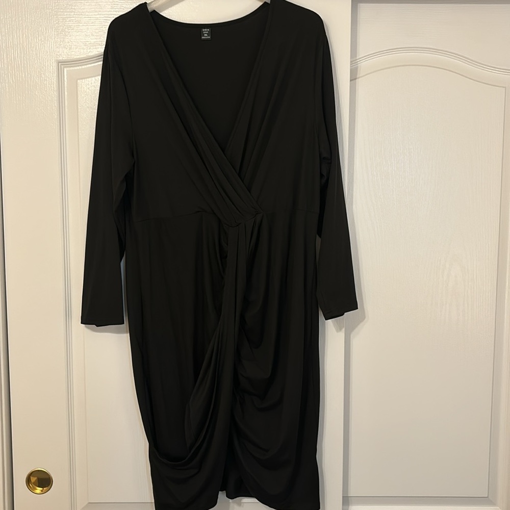 Shein Plus Solid Ruched Surplice Asymmetrical Hem… - image 5